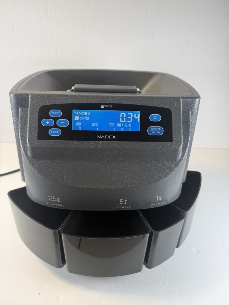 Nadex S540 Pro | Coin Counter, Sorter, and Wrapper Model NCS8-1109