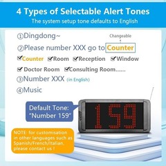 Take a Number System Wireless Queue Calling System with 1 Take a Number Display
