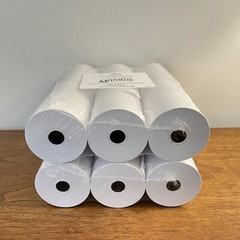 1-Ply 15 lb. Bond Paper Rolls 2-1/4″× 150’, (2) 12-Packs (24 Rolls Total)