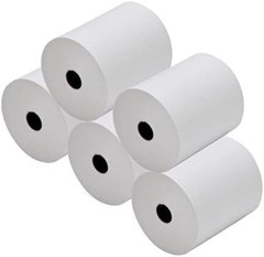Biodegradable Thermal Receipt Paper 3-1/8″ x 230ft – 5 Rolls with Warning Signal