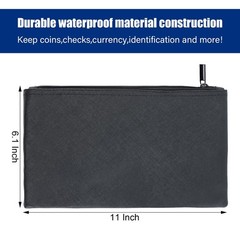 KYODOLED Cash Box with Money Tray, Key Lock Money Safe with Security Cable an…