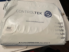 Qty 50 ControlTEK 14.5 x 25 CoinLok, Clear, Dual Handle Deposit Coin Bags sealed