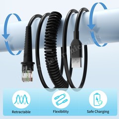 9.84ft Scanner Cable for Honeywell MS5145 MS1690 Focus MS1633 MS1890 Scanner 3M