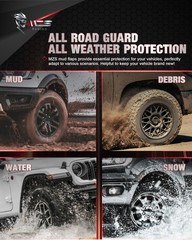 MZS Mud Flaps Splash Guards Compatible with Silverado Sierra Ram 1500 2500 35…