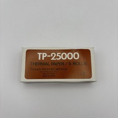 Vintage Texas Instruments TP-25000 Thermal Paper Rolls Made In Taiwan New 5 Roll