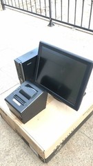 15″ Touchscreen All In One POS System Restaurant Point Of Sale 1 Printers
