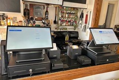 2 ELO-I Series 2 POS SYSTEM With cash drawers Printers Entire Setup Included