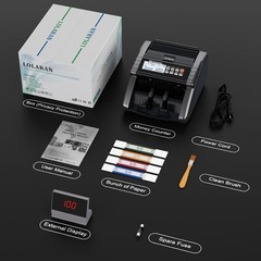 AL1000 Money Counter Machine with Value Counting, Support Dollar and Euro, UV, M