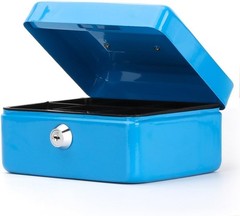 5.9-Inch Waterproof Metal Cash Box with Key Lock – Perfect for Storage & Safety