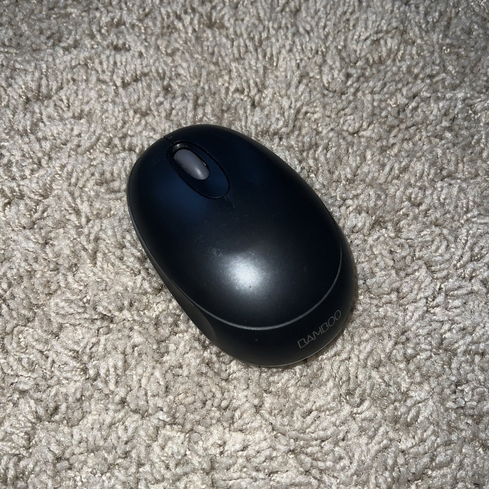 3D EXCELLENT ORIGINAL Wacom Bamboo EC-155-0K Black USB Wireless 3-Buttons Mouse