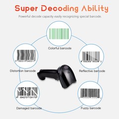 Honeywell 1900GHD-2USB Xenon Area Imager 1D 2D Barcode Reader IP41 Rated USB Kit