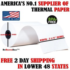 10 Roll 3 1/8″ x 230′ Thermal Receipt POS Cash Register Paper Rolls BPA FREE USA