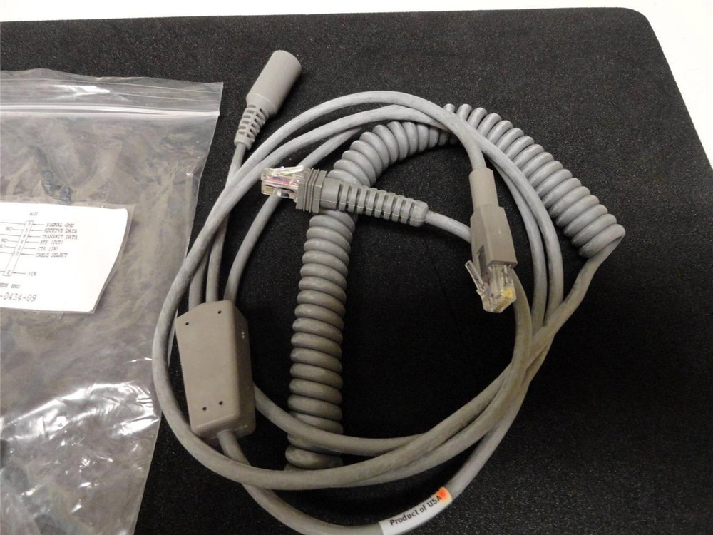 Datalogic 8-0434-09 Gray Cable Scanning 12 ft RS-232 8 pin Cable Duet/VS800 H14