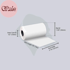 Thermal Paper Receipt Roll 2-1/4″ X 50′ BPA Free 50 Rolls