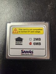 SAM4s MEMORY CARD 6 MB FOR SAM4S SPS-520 & 530 FREE SHIPPING USED