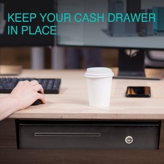 Under Counter Cash Drawer Mount Brackets, Heavy Duty Steel, Easy Install, 13-14