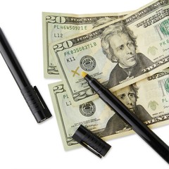 Pen+Gear 2-COUNT MONEY TESTER PENS Valid for Most US & International Currency