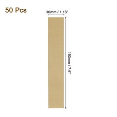 Pack of 50 Money Band Bundles, Self-Adhesive Bill Wrappers, 7.6″x1.18″ Brown