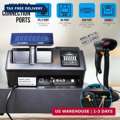 Nadex CR360 Cash Register, 4700 Lookups 50 Dept 50 Clerks, Quick Load Thermal Pr