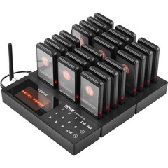 VEVOR Restaurant Wireless Pager System 24 Call Coasters Guest Queuing Calling