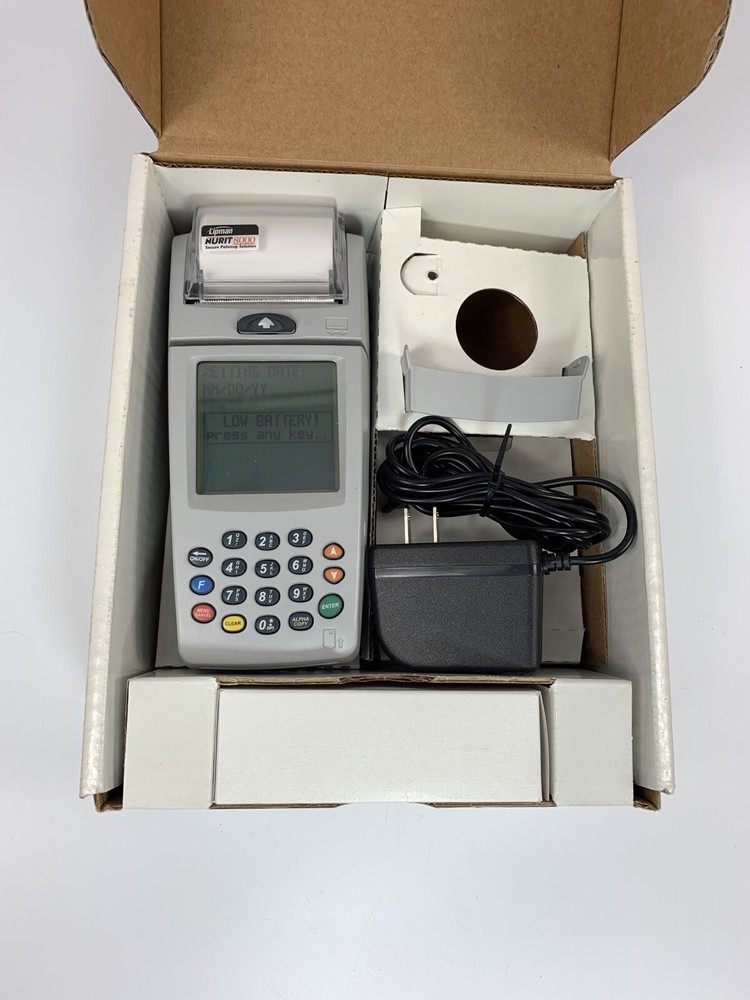 VERIFONE NURIT 8000 WIRELESS PALMTOP SOLUTION CREDIT CARD TERMINAL PRE-OWNED.