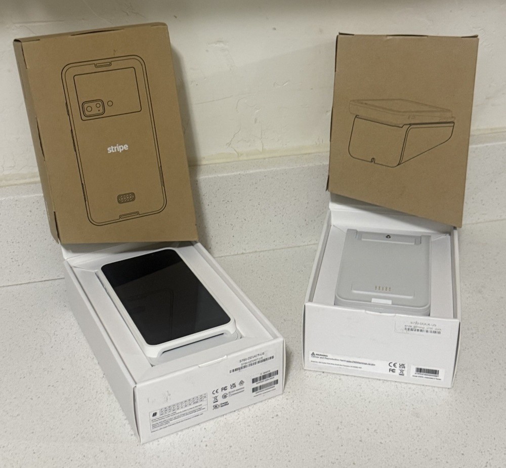 STRIPE Reader S700 card reader with STRIPE charging Dock Included pre-owned