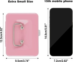 Locking Steel Mini Cash Box with Removable Coin Tray and Key Lock for Kids, 4…