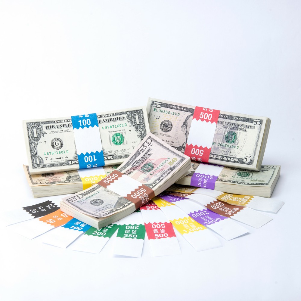 Currency Band Complete Set $25 – $10,000, 100 of each