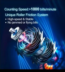 Money Counter Business Cash Register Bills Bill Detector By UV/MG/IR/DD Function