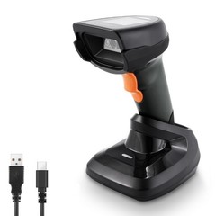 2D Wireless Barcode Scanner, Automatic Bar Code Reader with 1.8 Inch Display …