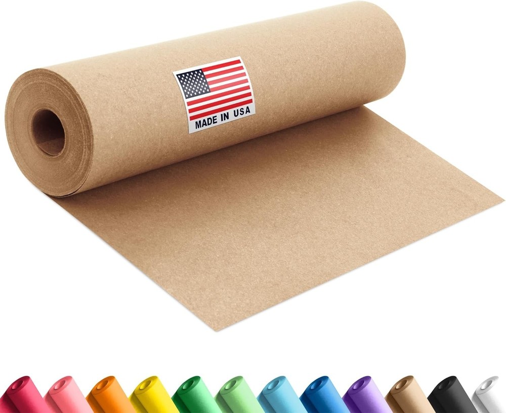 12″ X 1200″ (100 Ft) Brown Construction Paper Roll, (Pack of 1 Roll, Brown Color