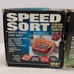 Speed Sort And Rapid Wrap Coin Sorter And Roller Set (Missing Penny Tray) #B030