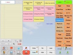 15″ Touchscreen All In One POS System Restaurant Point Of Sale 2 Printers