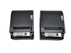 Lot of 2 Wincor Nixdorf TH200E POS THERMAL PRINTER/Missing front Cover panel