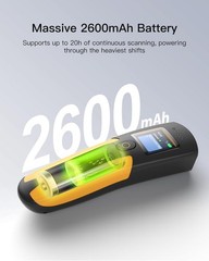 Inateck 2D/Wireless Bluetooth Barcode Scanner 1.4″ TFT Screen w/2600mAh Battery