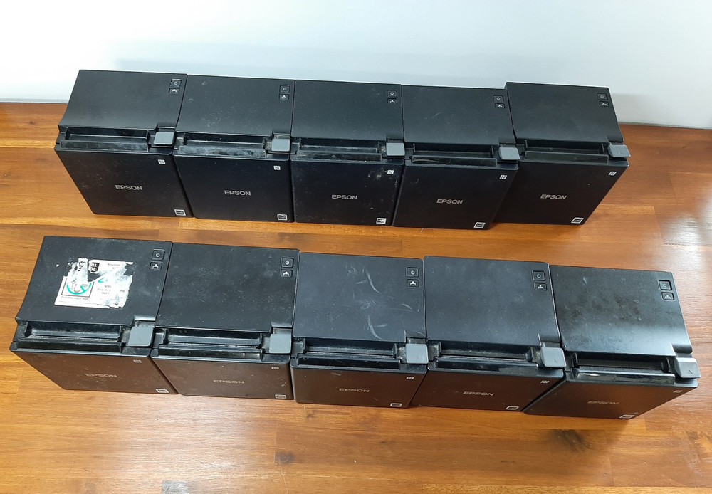 Lot of 10 Tested Working Epson TM-M30II -022 Receipt Printers Point of Sale POS