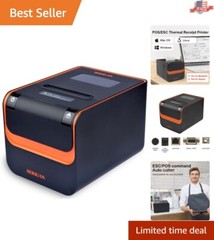 Portable POS Printer with 203 dpi & Auto Cutter – Ideal for Retail & Restaurants