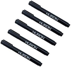 Set of 5 Counterfeit Money Detector Pens with Brown Ink for Secure Transactions
