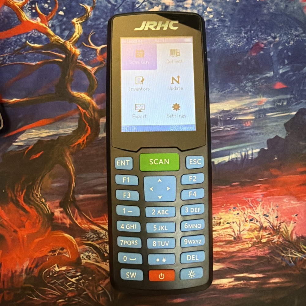 JRHC-6609T 1D-2D Wireless Barcode Portable Inventory Scanner 2.8″ SCANNER ONLY