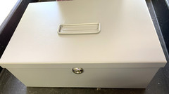 MMF 221-6180-01 Steel Low Profile Cash Box with Security Lock 2 Keys Included