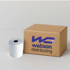 Watson Distributing 3″ x 165′ White 1-Ply Bond Paper Rolls – 50/Case