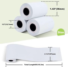 High-Quality Biodegradable Thermal POS Paper – 10 Rolls, 48g Weight