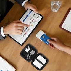 Square Card Reader Case, Contactless Chip Scanner Cover for 2nd Gen, Portable