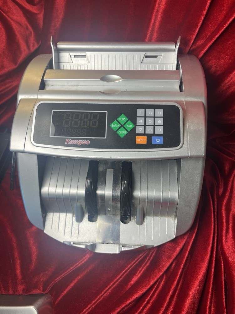 Kaugue Money Bill Counter Machine Model Number R689 Power Supply Tested Working