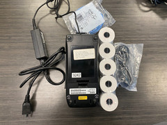 Used FirstData FD150 Credit Card Terminal untested wifi wire power supply paper