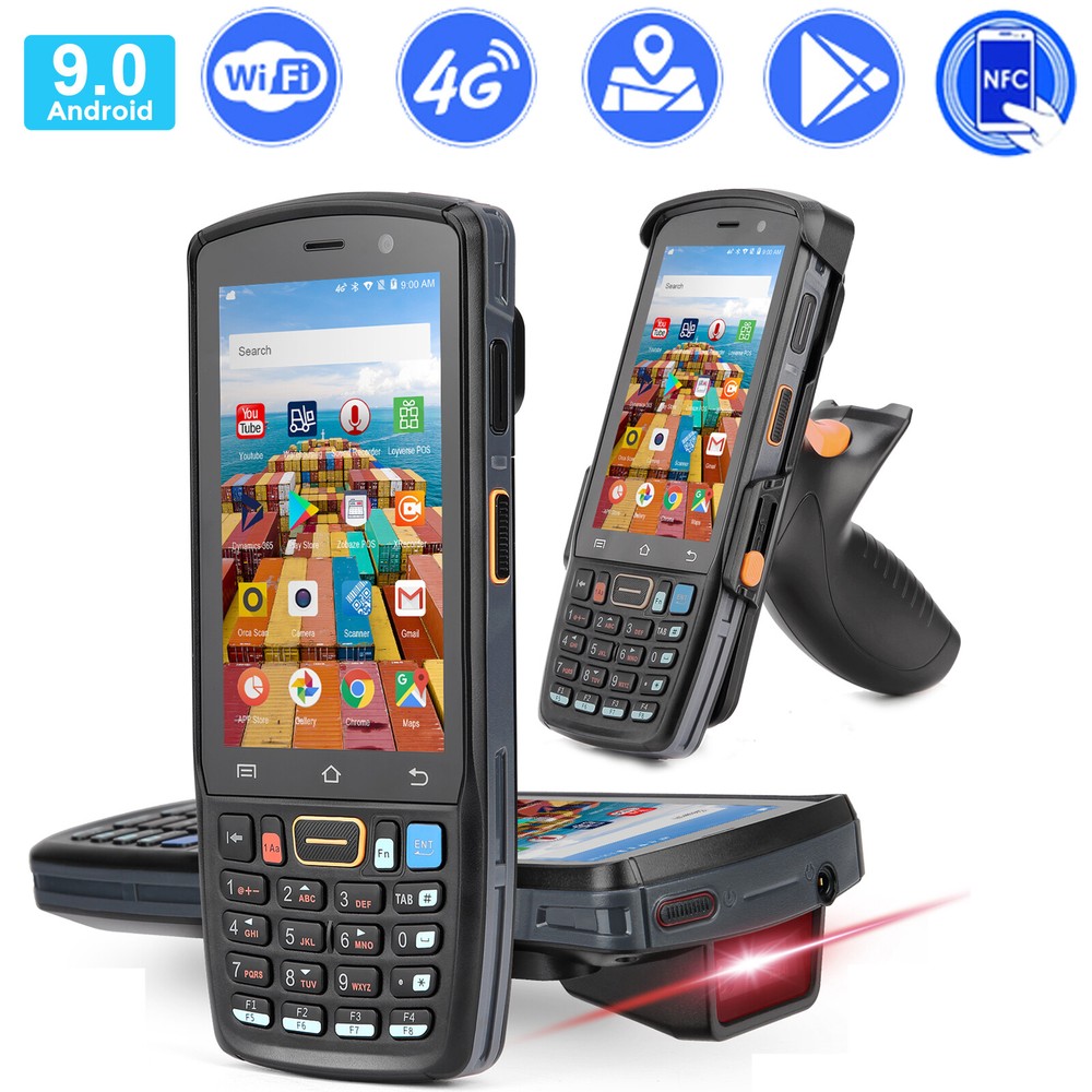 MUNBYN Mobile Computer Android 9.0 1D/2D Bluetooth Wi-Fi 4G NFC Barcode Scanner