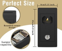 Large Metal Box for Gambler with Waist Bag, Portable Winner Bank Gambling Cas