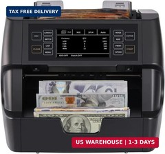 NUCOUN VC-3 Money Counter Machine Mixed Denomination, Value Counting, CIS/UV/IR/
