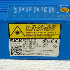 SICK CLV630-0120 Long-Range Laser Barcode Line Scanner 655nm 18/30V 5W 235D