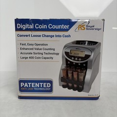 Royal Sovereign Electric USD Coin Counter/Sorter, 2 Rows, Anti-Jam (FS-2N)